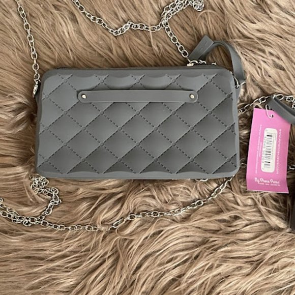 2 Gray Silicone Jelly Phone Purse - Picture 2 of 9